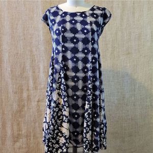 Anthropologie MAEVE Batik Print Swing  Dress - XS